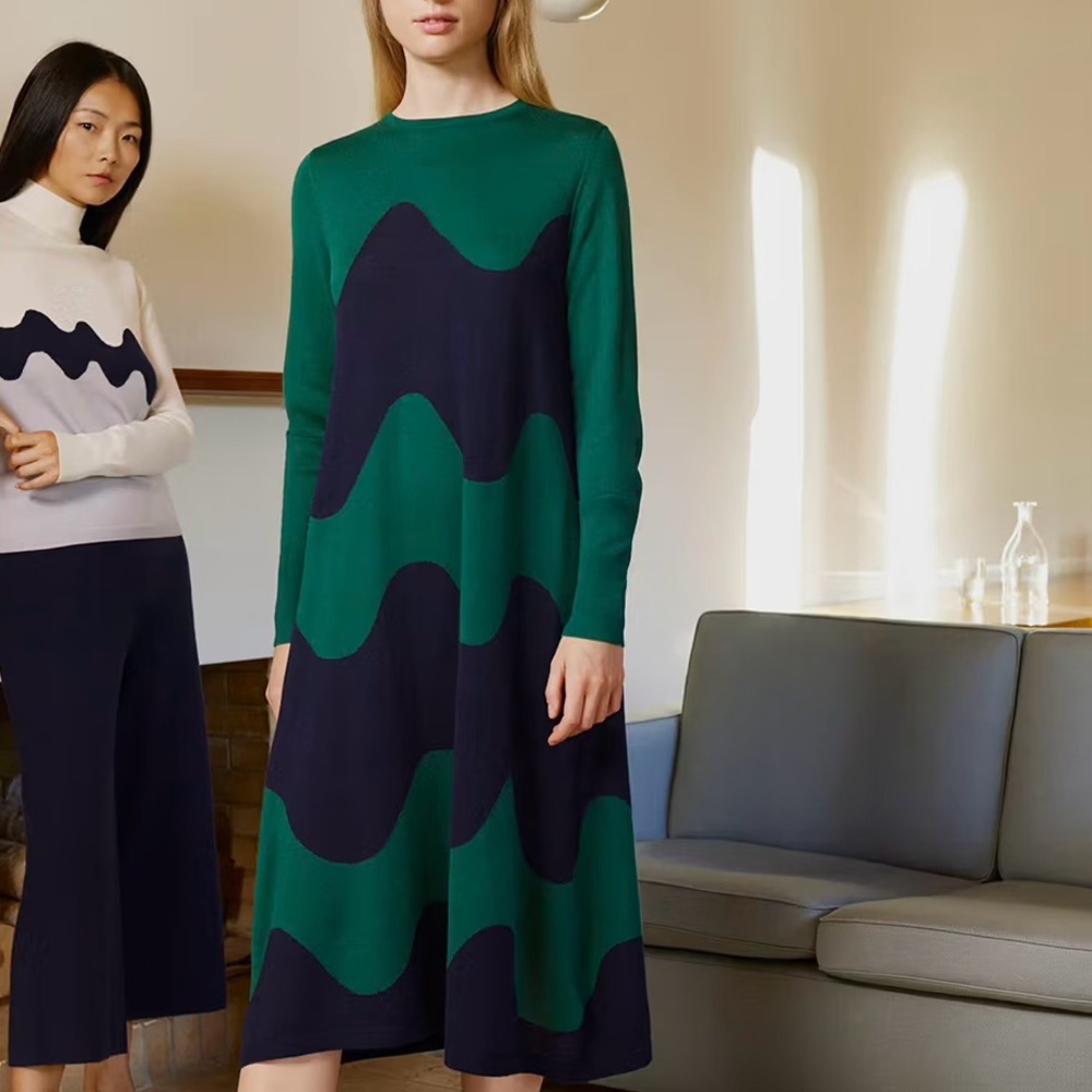 marimekko + uniqlo sweater dress 2020